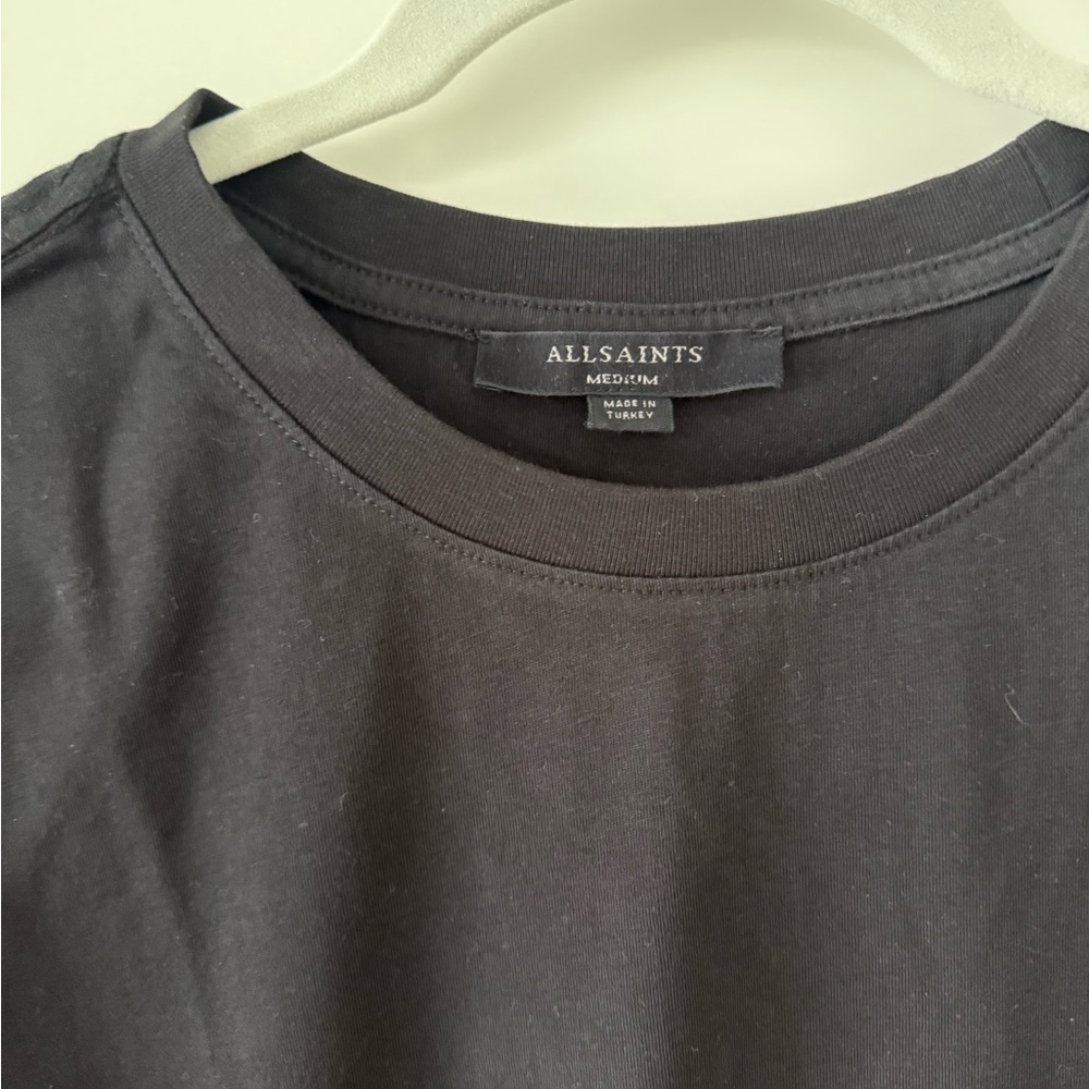 All Saints Charcoal Tee - Picture 2 of 4